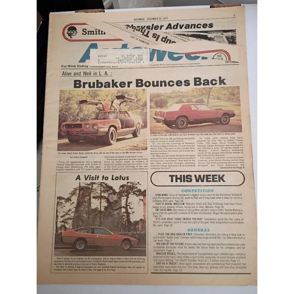 AutoWeek Magazine - December 23, 1977